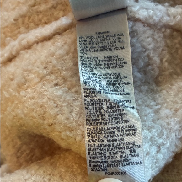 7 For All Mankind Cream Knit  Wool Sweater - Picture 6 of 7